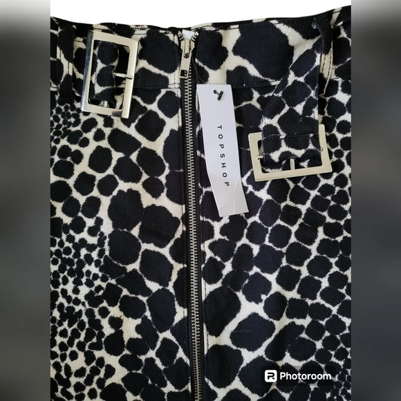 💕Topshop animal print skirt size 6 new - Picture 3 of 4
